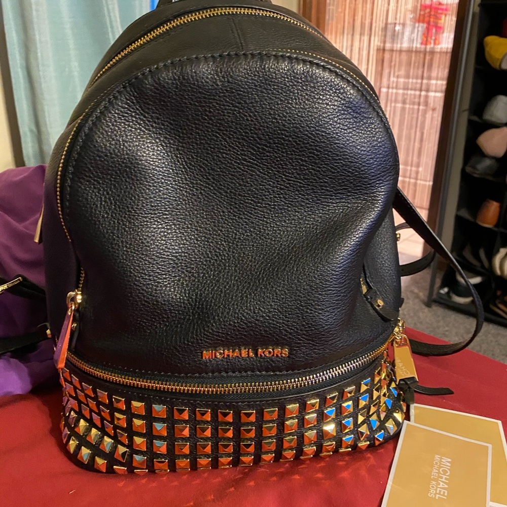 Rhea studded Michael kors backpack